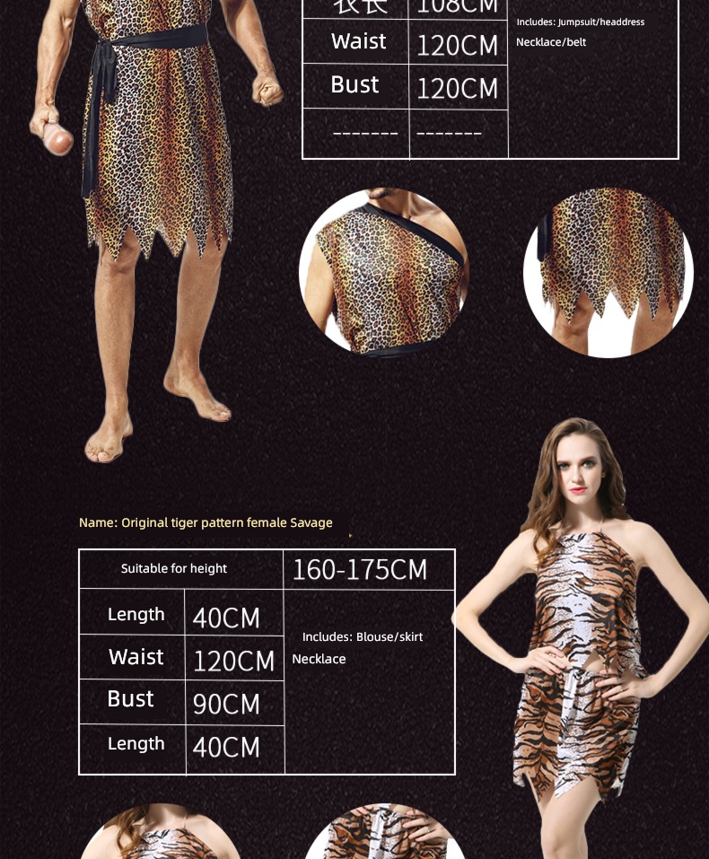 men and women Indian people Africa show Halloween clothing