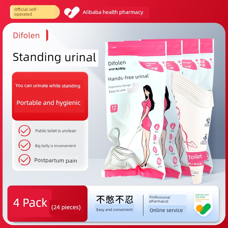 Standing Urination Device for Women, Disposable Urinal for Pregnant Women, Eliminates the Need to Squat, Allows Girls to Urinate While Standing — 3