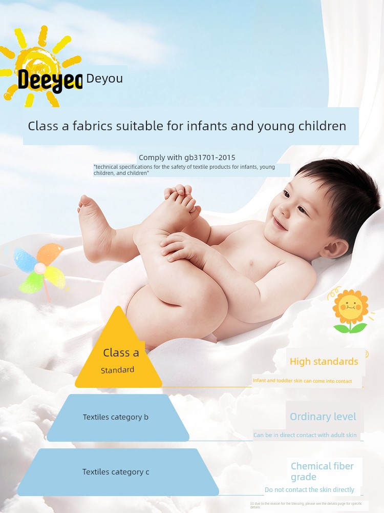 Deyou Children's Disposable Cotton Boxer Briefs for Girls and Boys, Sterilized, No-Wash, Daily Use, Travel Shorts — 3
