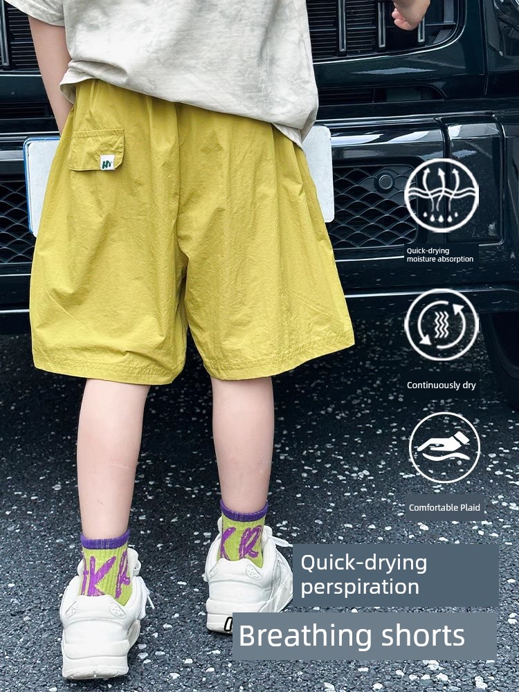 Quick-Drying Summer Clothes Boys Athletic Handsome Fried Street Shorts