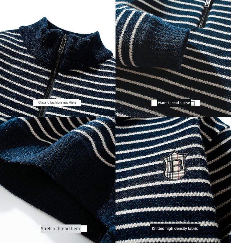 boy 14 year Eldest child Half zipper Sweater sweater