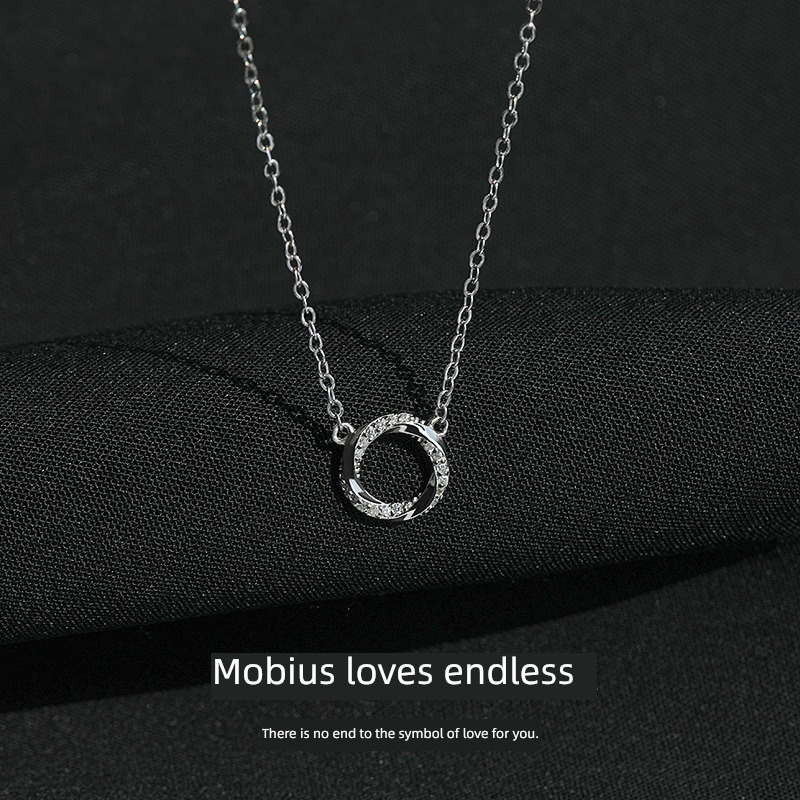 Simple temperament 925 Sterling Silver Minority ins ornaments Necklace
