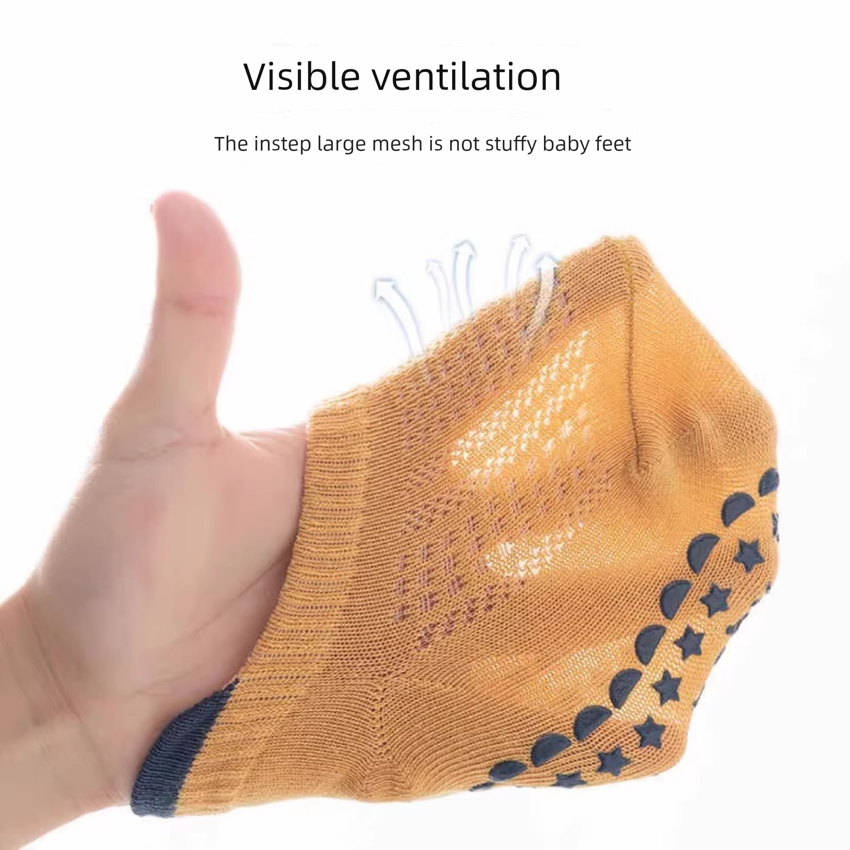 Floor Socks, Baby Socks, Summer Thin Non-Slip Socks, Anti-Cold Toddler Socks, Children's Socks, Pure Cotton Class a Crawling Socks — 4