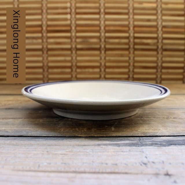 Local vegetable dish, clay steamed plate, ceramic bowl, coarse plate, clay plate, farmhouse dish, ceramic plate, steamed rice plate, dish recommended pure handmade