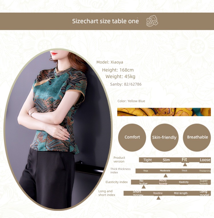 gambiered Guangdong gauze Thin money Hangzhou major suit real silk Short sleeve jacket