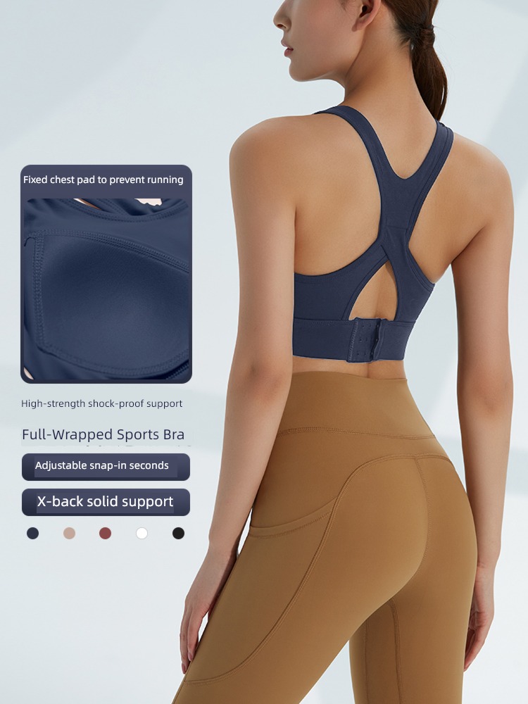 run Vest style yoga Bodybuilding bra fixed Brassiere