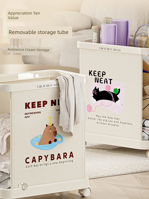 Yoga mat storage basket household movable fitness equipment storage frame sports tools sorting storage basket