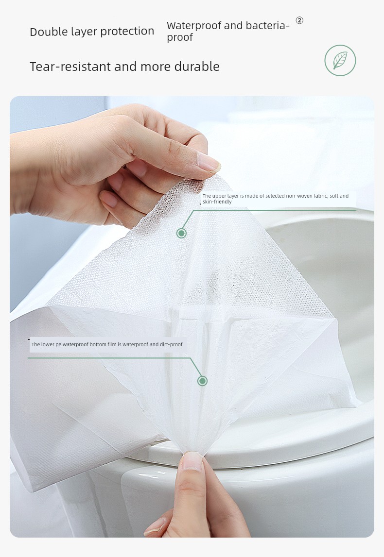 【U First】Deyou Disposable Toilet Seat Covers, Individually Packaged, for Business Trips and Travel, Hotel Toilet Seat Covers, 3 Pieces — 8