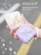 Powder puff storage box large size breathable and anti-mold with air hole empty box adapted to XL size powder puff marshmallow flip box