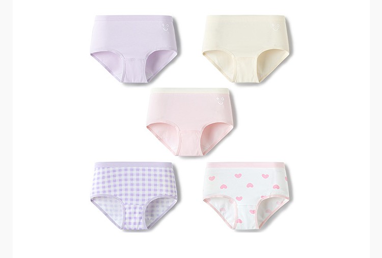 Balabala Children's Underwear, All-Cotton, Class A, Girls' Boxer Shorts, Toddler and Big Kids' Four-Corner Briefs, Baby-Friendly, Non-Binding — 57