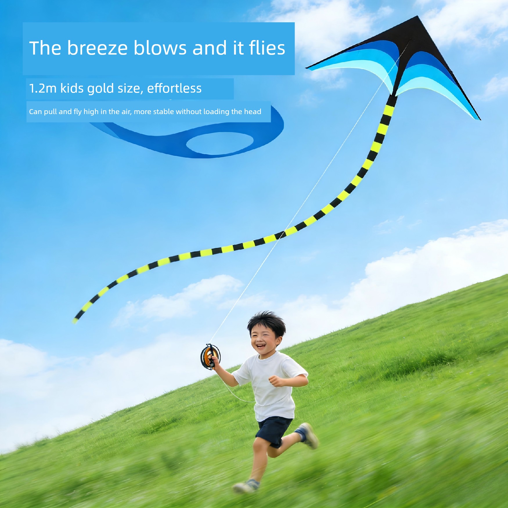 Kite for Children and Adults, Large Prairie Kite, 1.6m Long-Tailed Paper Kites, 2m Large-Sized Kites for Adults, Easy to Fly in Light Breeze, 2026 Model