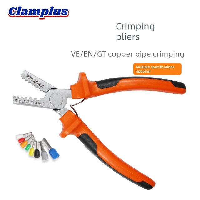 German small copper tube terminal crimping pliers VE/EN/TE crimping pliers hardware tool manual crimping tool