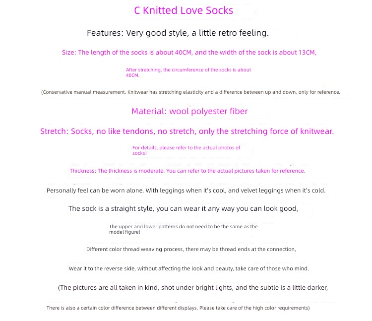 Autumn and winter lengthen female Cashmere Overshoes keep warm Pile socks