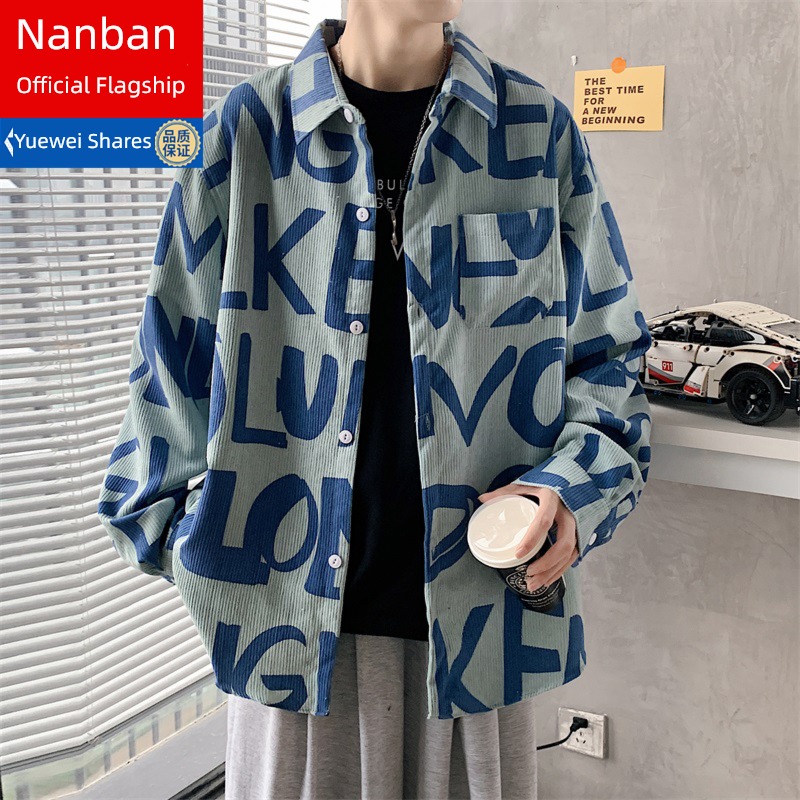 NGGGN Long sleeve trend easy leisure time man shirt
