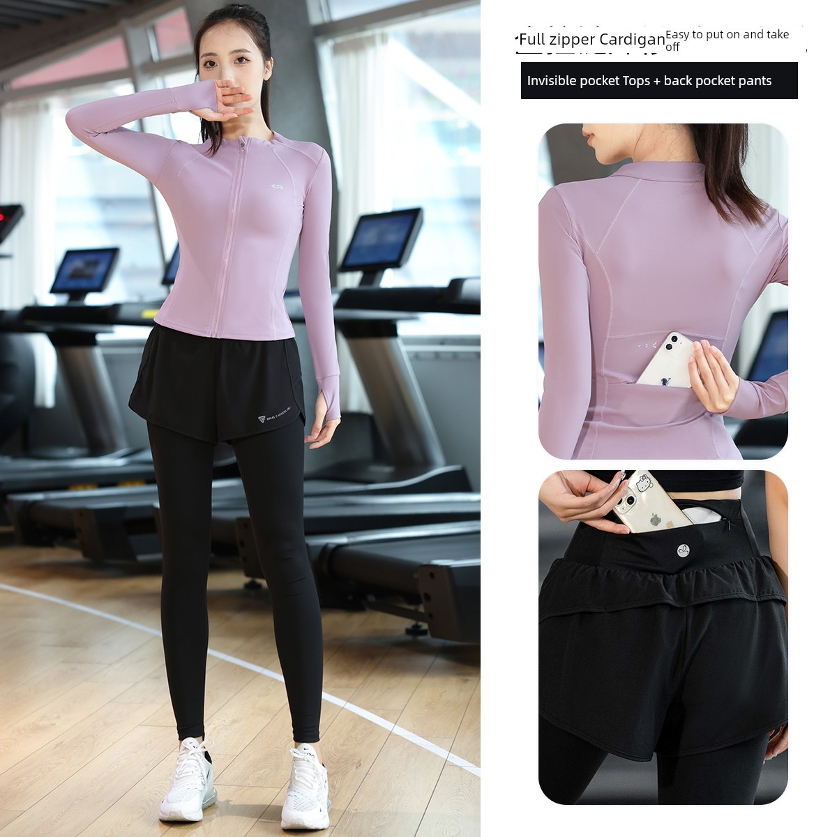 Professional Autumn Internet Celebrity Stretch Coat Long Sleeve Yoga Wear