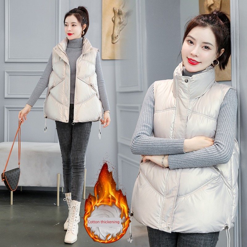 Autumn and winter easy ma'am Wear out waistcoat vest cotton-padded jacket