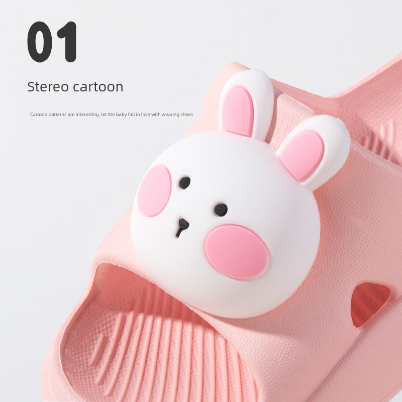Little Deer Milly Baby Slippers Summer Home Indoor Eva Soft Sole Shock Absorbing Wear-Resistant Soft Elastic Cute Cartoon — 2