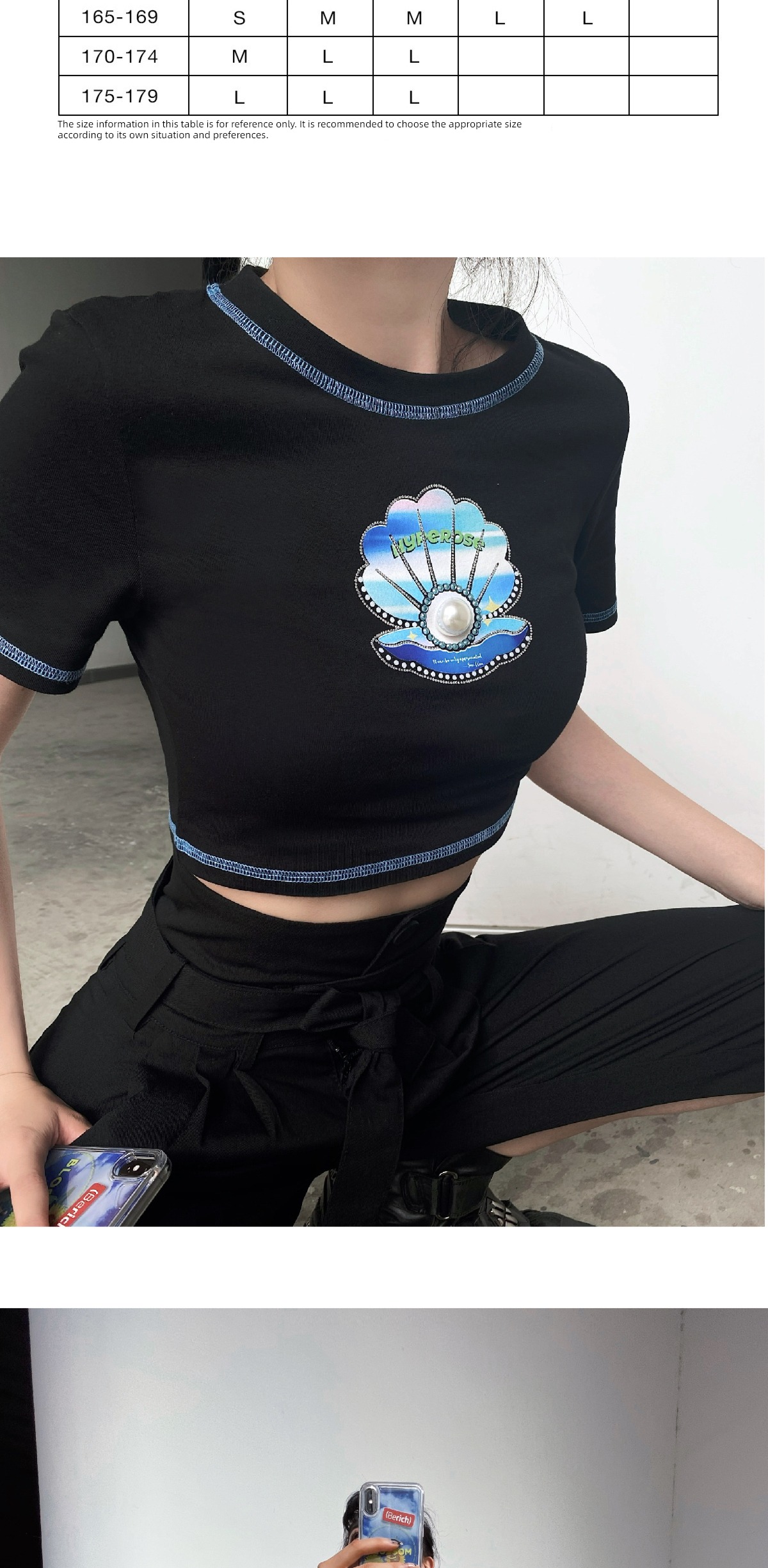 Hyperose Small money Original design Pearl T-shirt