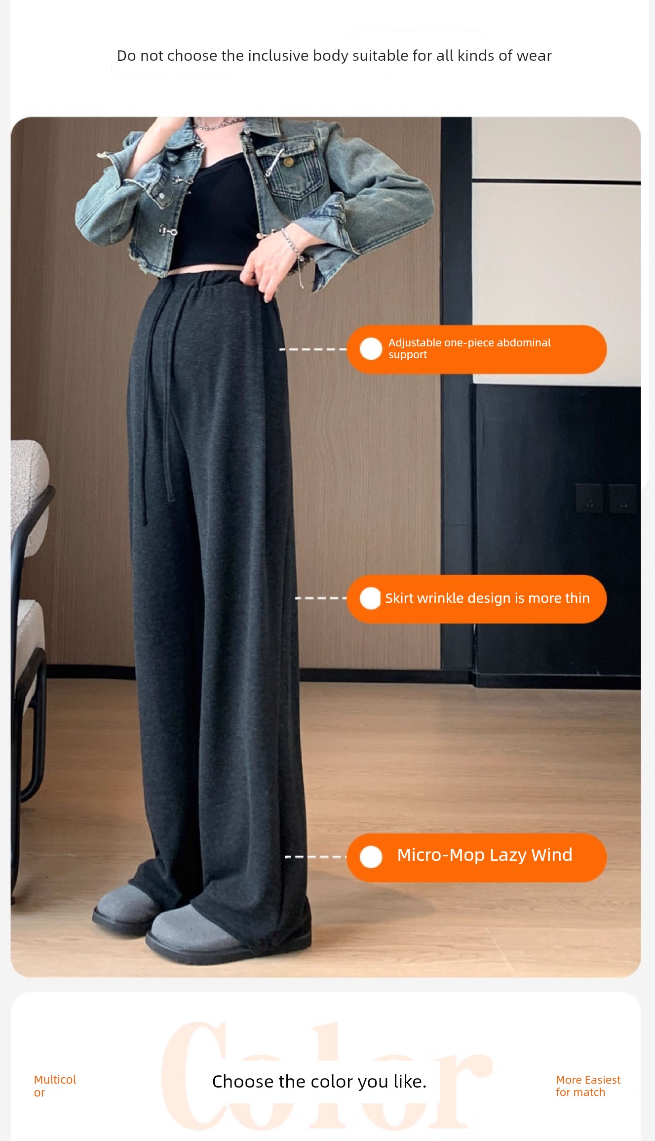 Autumn and Winter Outer Wear Thickened No Belly Support Pregnant Women's Pants — 3