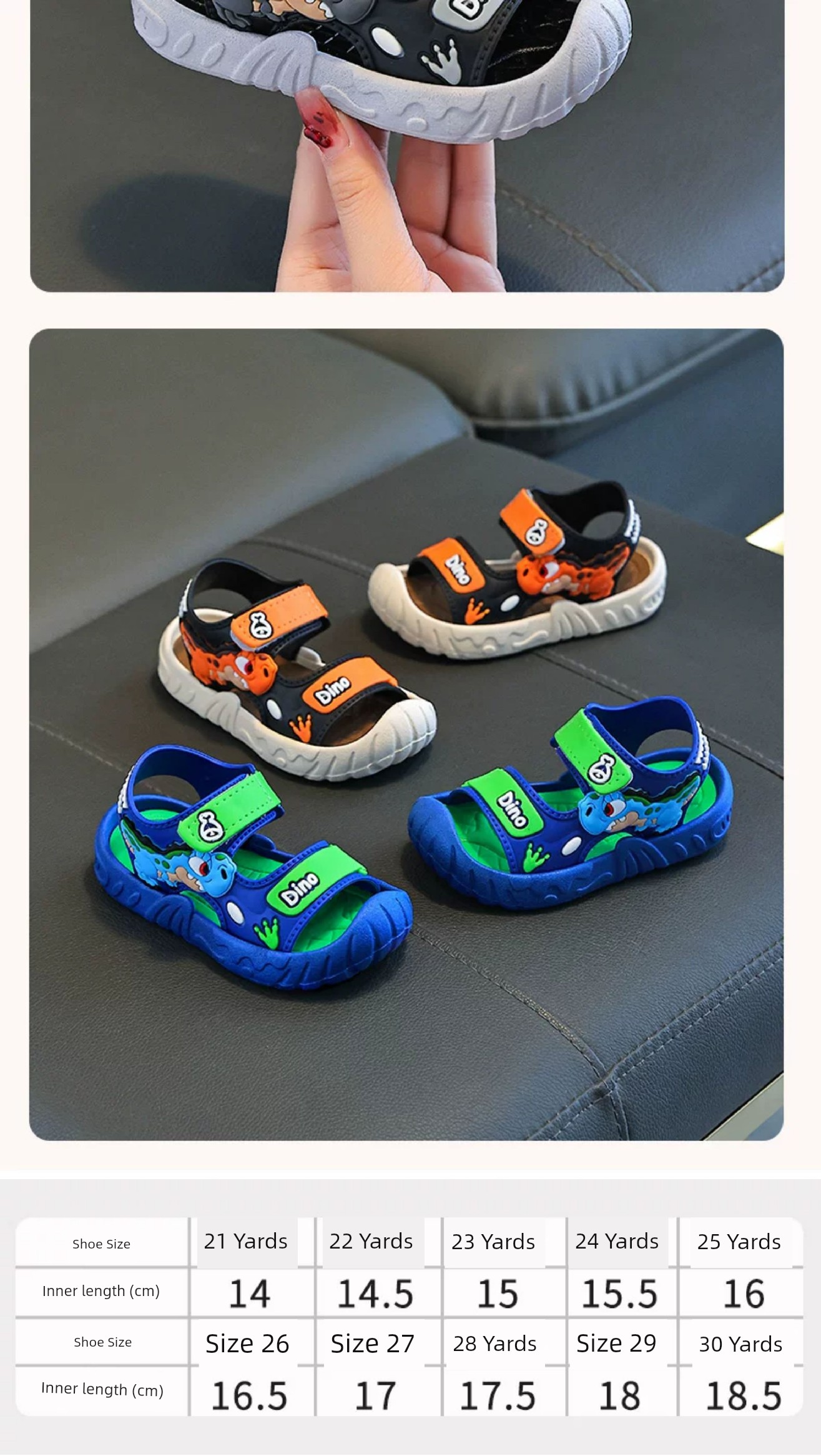 2026 New Boys' Sandals, Summer Style Kidsren's Sports Sandals, Medium and Large Kidsren's Boys' Outdoor Non-Slip Beach Shoes — 15