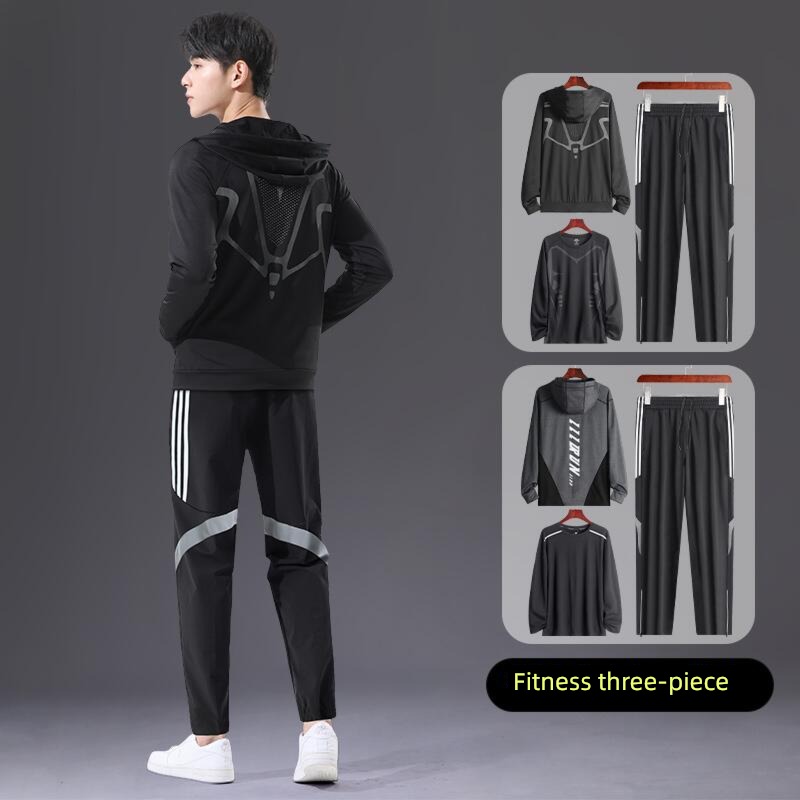 Athletic Wear suit man Spring and Autumn casual clothes loose coat Quick drying Bodybuilding train outdoors run spring Morning run