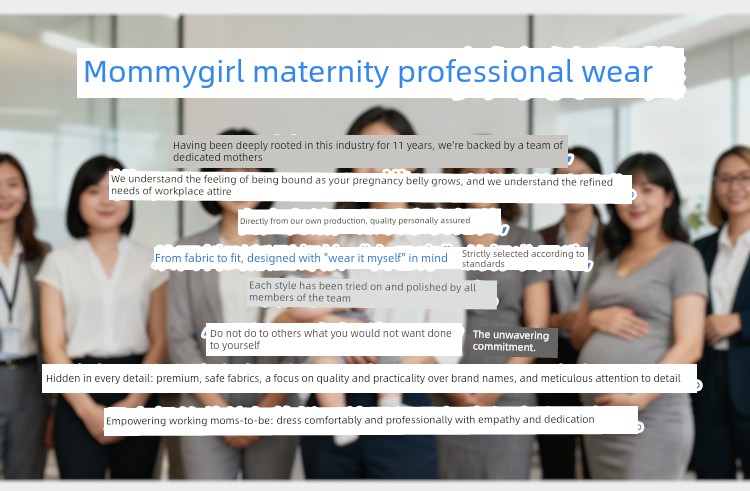 Maternity Work Pants for Office Workers, Straight-Leg Work Pants, Bank Maternity Pants, Suit Pants, Professional Work Pants, Blue Uniform Pants — 1
