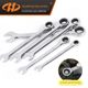 Huafeng Ju Arrow, Chrome Vanadium Steel Dual-purpose Ratchet Wrench, Open Plum Blossom Fixed Ratchet Wrench Quick Wrench Tool