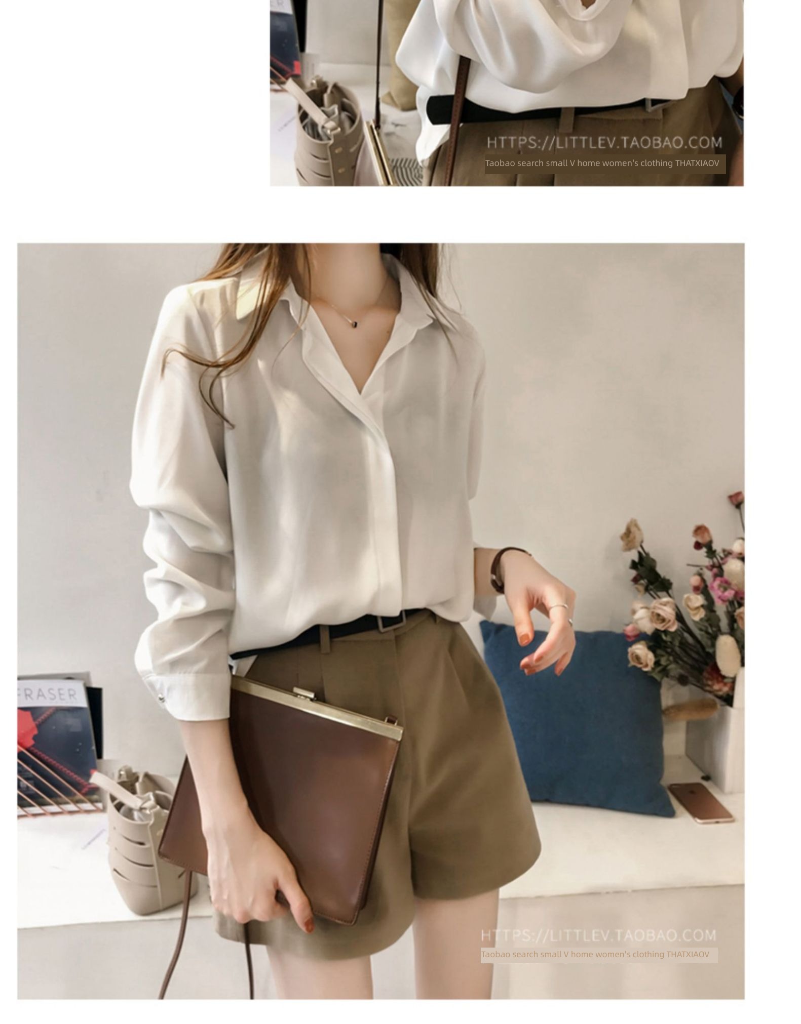 blue unique jacket easy Long sleeve Chiffon shirt