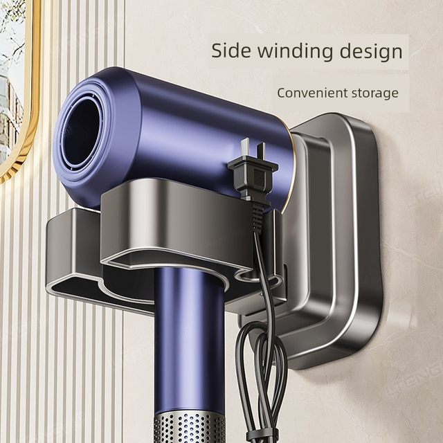 Suction cup hair dryer bracket storage rack without punching lazy storage rack hair dryer rack storage rack load bearing side
