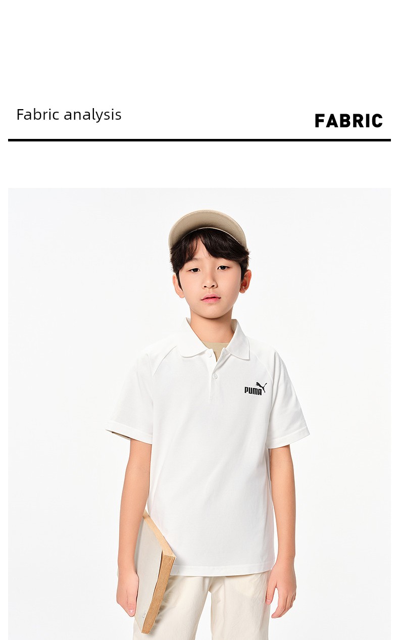 Puma Official Children's Clothing New Summer Short-Sleeved T-Shirt Polo Shirt Fashionable Lapel Sports Top — 8