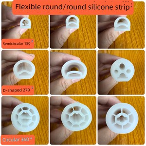 Flexible round Semicircle Neon Silicone Tube 360 ° Luminous Indoor LED Light with Linear Lamp Outdoor Waterproof