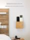 Remote control storage box solid wood punch-free living room TV air conditioner wall hanging wall bedroom mobile phone storage rack