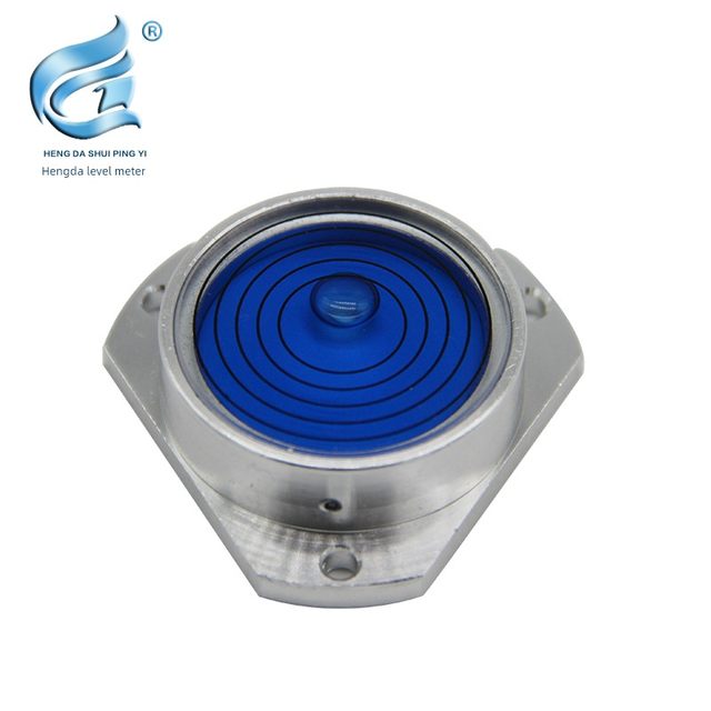 Metal flange round horizontal bubble specifications and complete high-precision universal level bubble small horizontal ruler bull eye leveling device