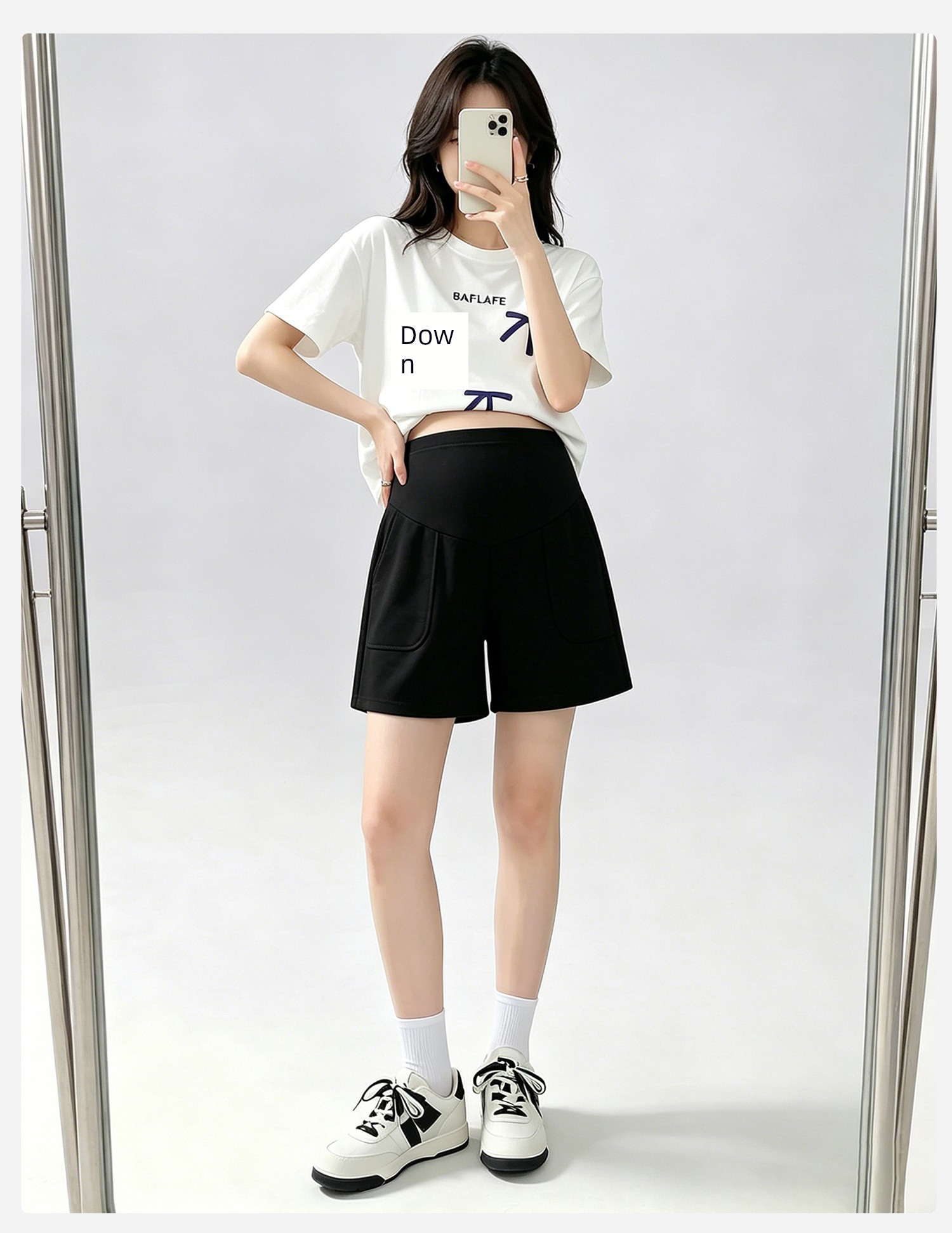 Jq Jingqi Maternity Shorts for Summer 2026 New Thin Style Five-Point Pants, Non-Tightening on the Belly during Pregnancy, Maternity Wear — 17