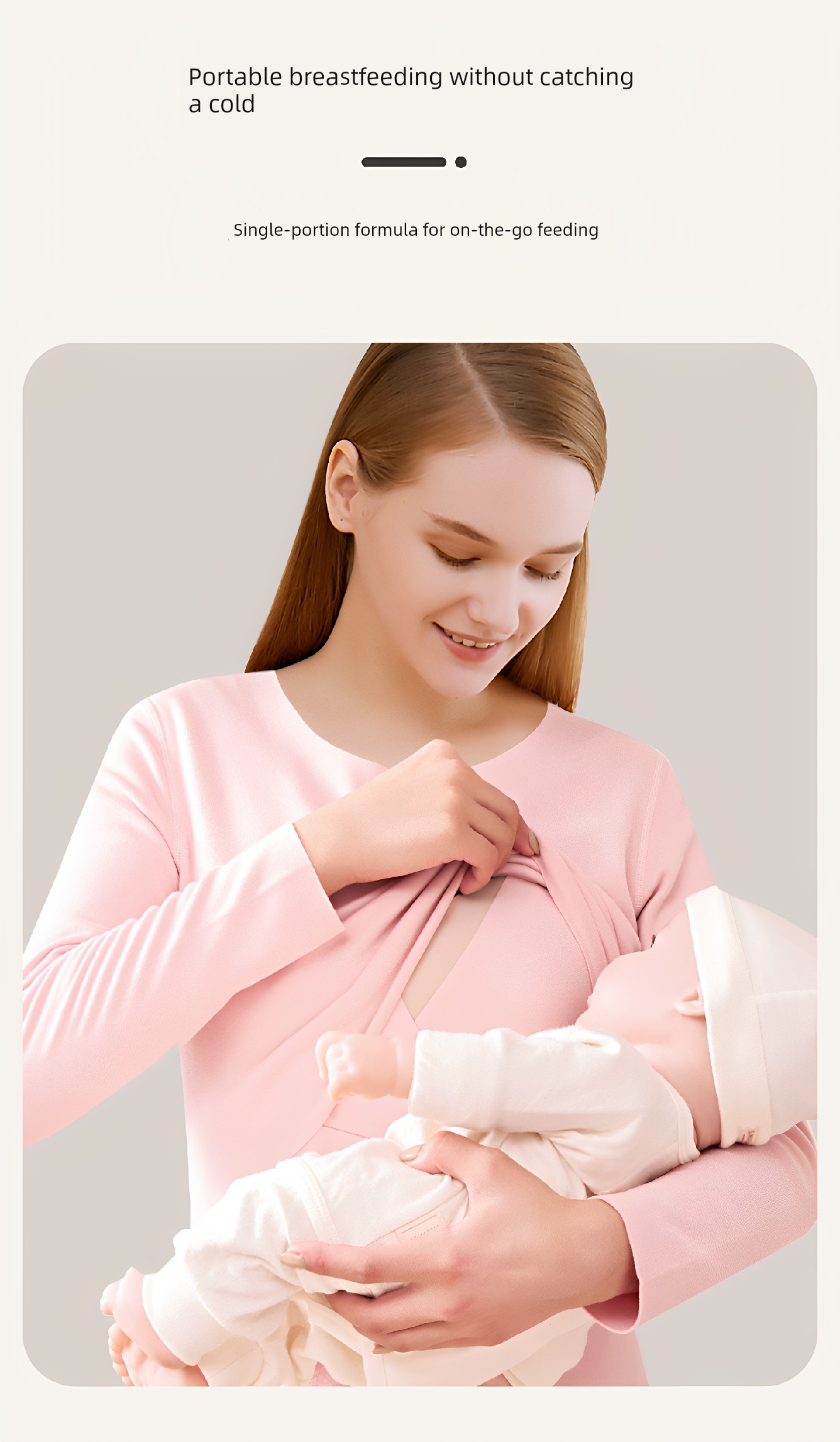 Breastfeeding Top Tops Pure Cotton Maternity Thermal Underwear Autumn and Winter Nursing Pajamas Confinement Clothing Bottoming Shirt with Chest Pad — 8