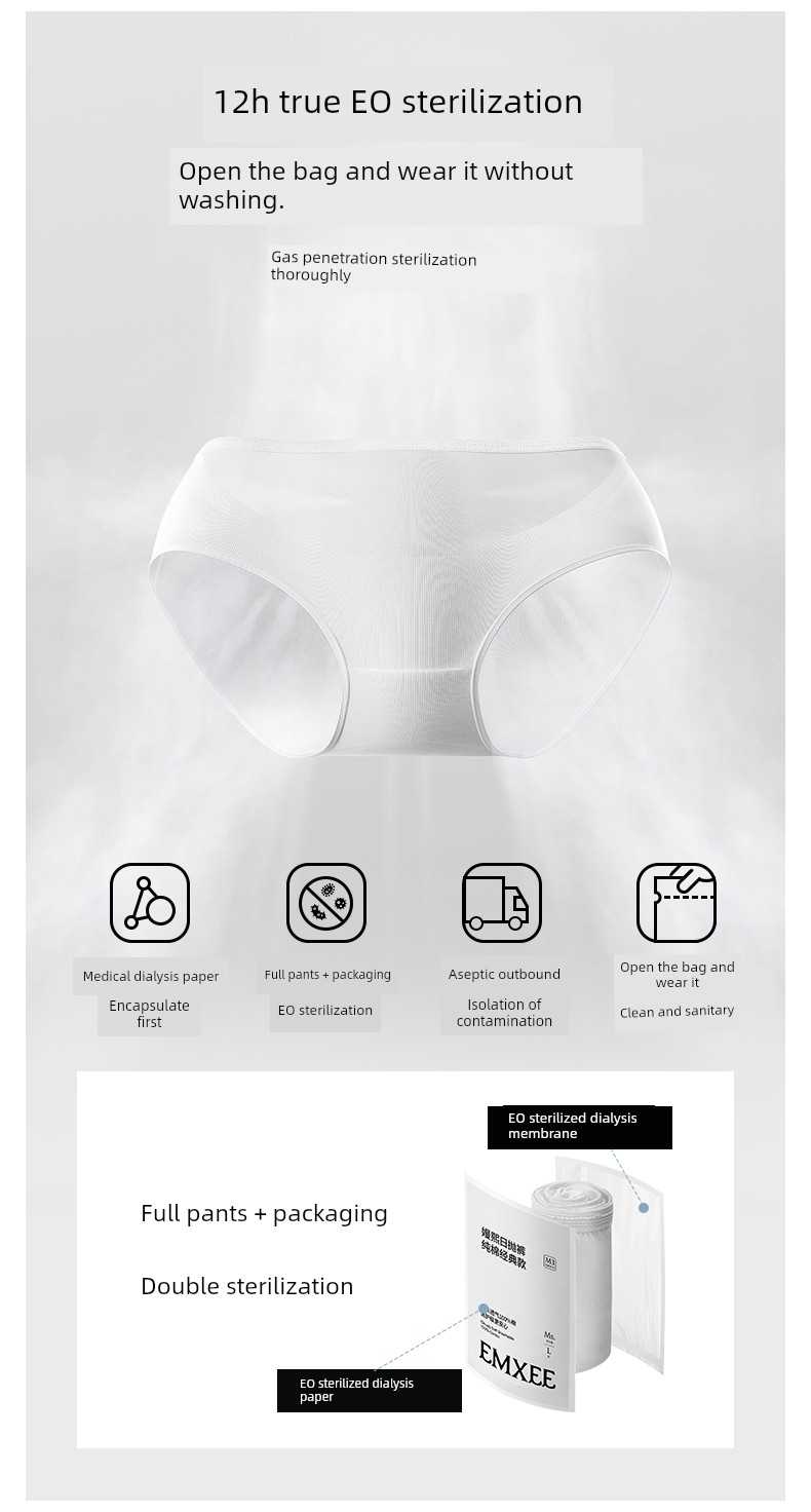 【Scroll down for Details and Discounts】Manxi Disposable Underwear for Women, Pure Cotton, Sterilized, Suitable for Pregnant Women, Postpartum, and Travel — 5