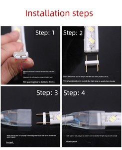 Led Strip Light Plug Controller 220V Strip Light Rectifier Connector 141.75kg Pin Strip Light Power Supply Waterproof
