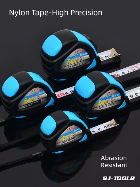 上匠工具 高精度钢卷尺3米7.5米尺子测量工程加厚尼龙尺带超耐磨