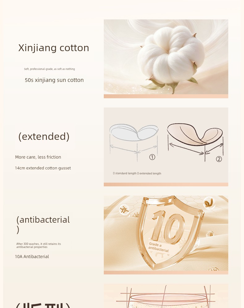 Girls' Underwear, Young Girls' Briefs, Children's Pure Cotton A-Class, for Developmental Period, Elementary School Students, 12-Year-Olds, Middle School — 5
