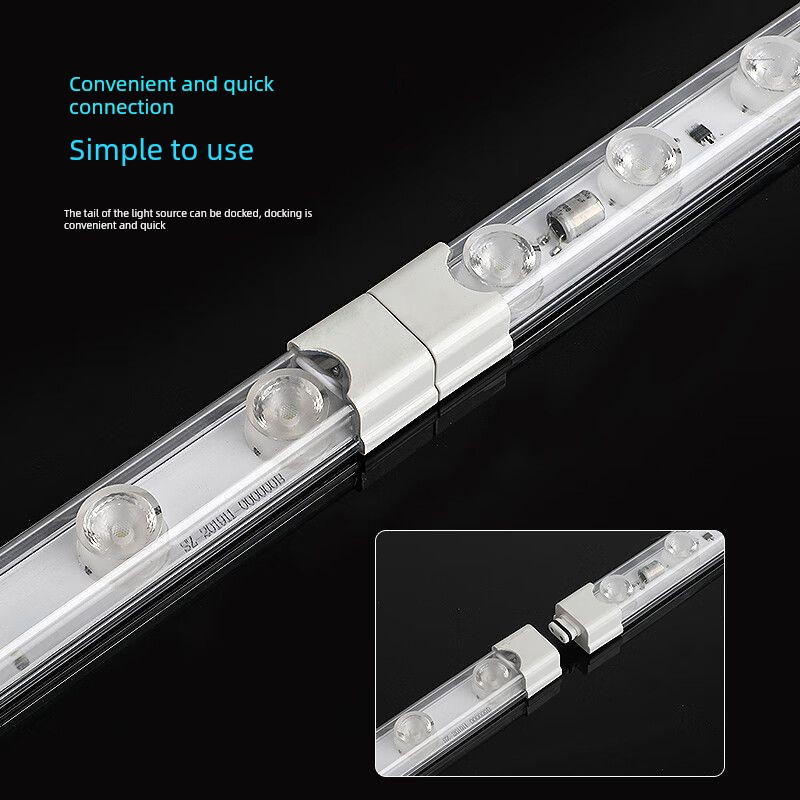 220V Side Light Source High-Pressure Light Bar LED Outdoor Rainproof Double-Sided Light Box Double Light Hard Light Bar Advertising Bus Station