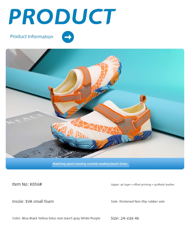 Platform plus Kids Upstream Shoes Men's and Women's Beach Shoes Quick-Drying Hiking Drifting Swimming Shoes Cutting Sea Reef Antiskid Shoe — 10