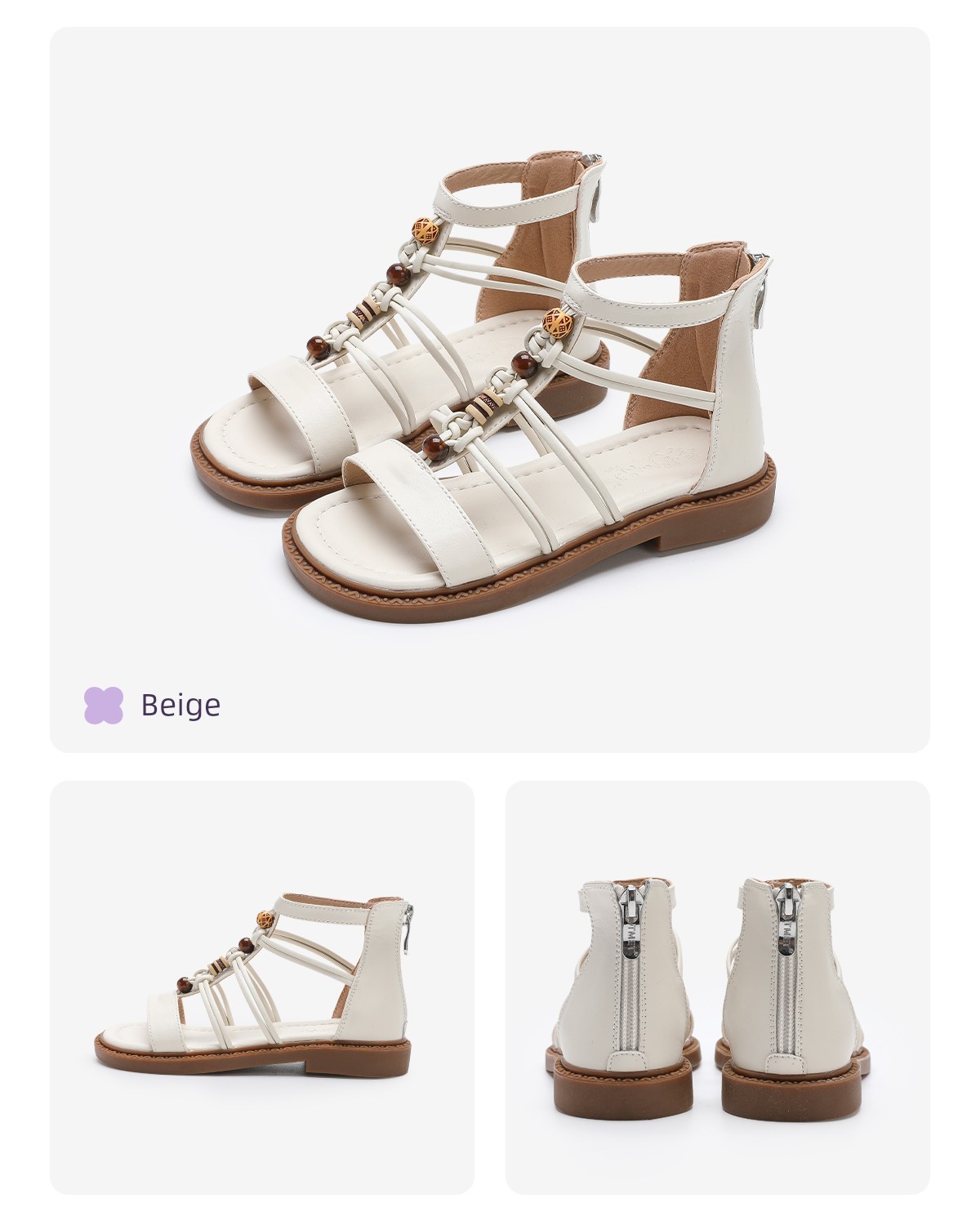 Girls' Sandals, Kidsren's Roman Shoes, 2026 New Models, Soft-Soled Shoes for Middle and Large Kidsren, Summer Shoes for Girls, Summer Shoes for Girls — 30