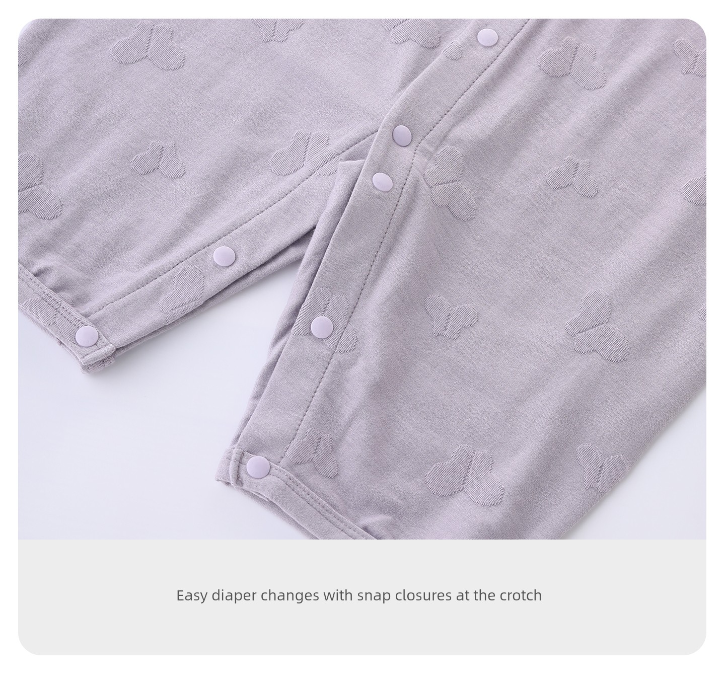 [Bamboo Fiber] Baby Jumpsuit Newborn Autumn Long-Sleeved Romper Crawling Suit Spring and Autumn Pajamas Baby Clothes — 14