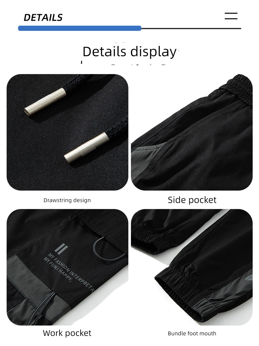 trend Tie one's feet motion middle school student leisure time trousers work clothes