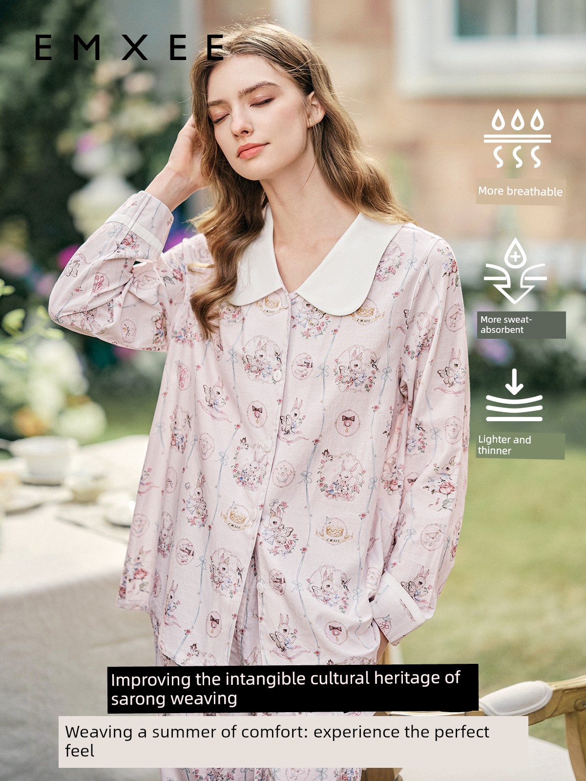 Qixi Spring Autumn Maternity Pajama Suit Confinement Clothing — 3