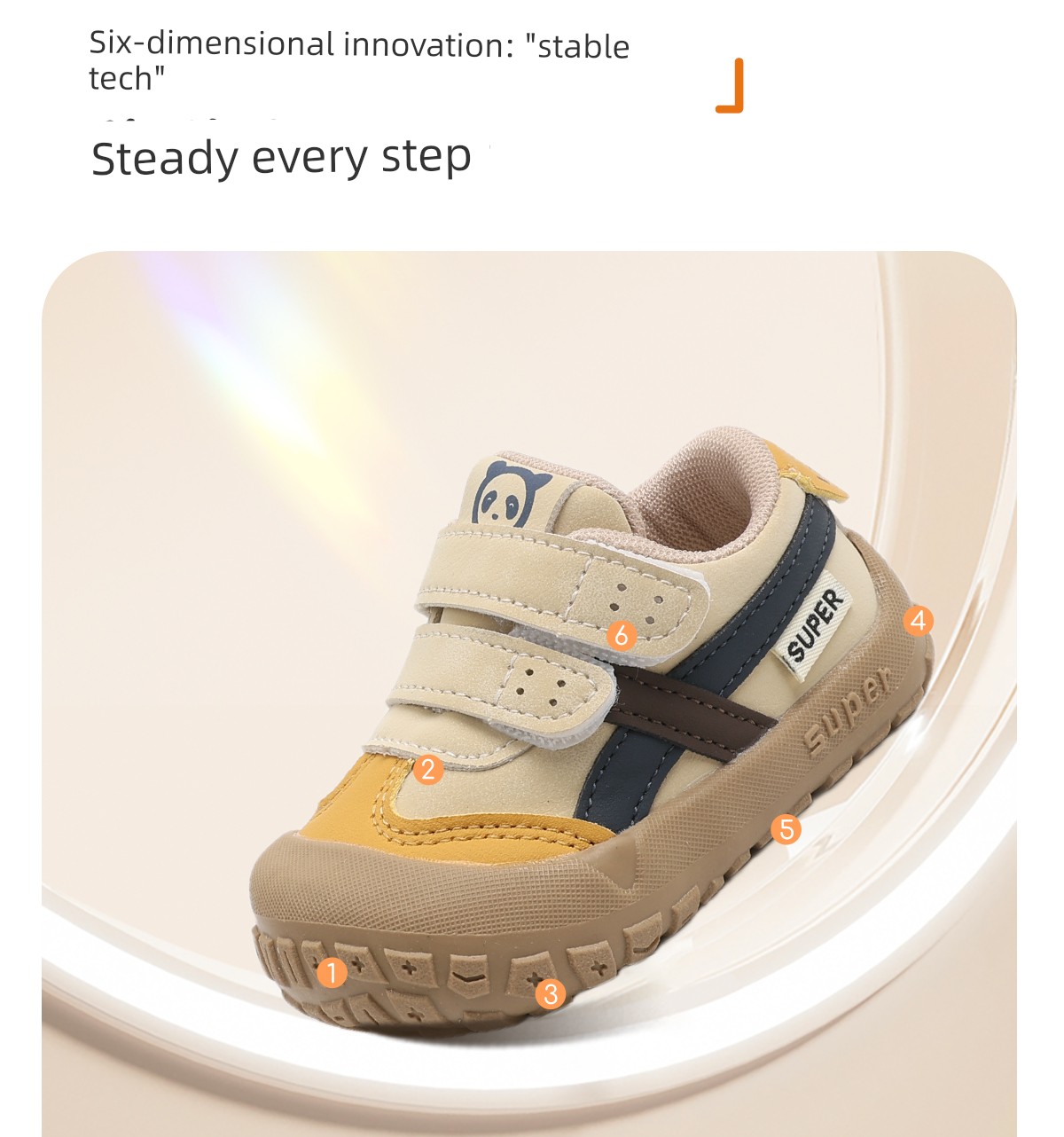 Jq Jingqi Baby Girl Toddler Shoes Infant Soft-Soled Functional Shoes Spring and Autumn New Anti-Kick Breathable Sports Shoes — 6