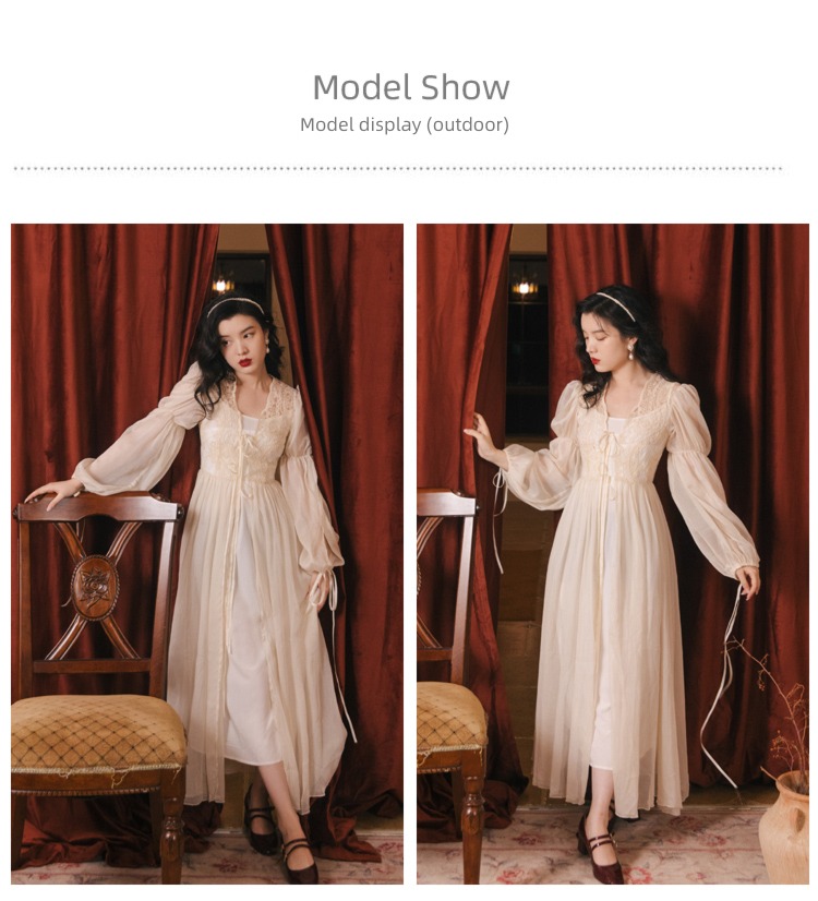 Morning Robe bride wedding Cardigan fairy Trailing Lace