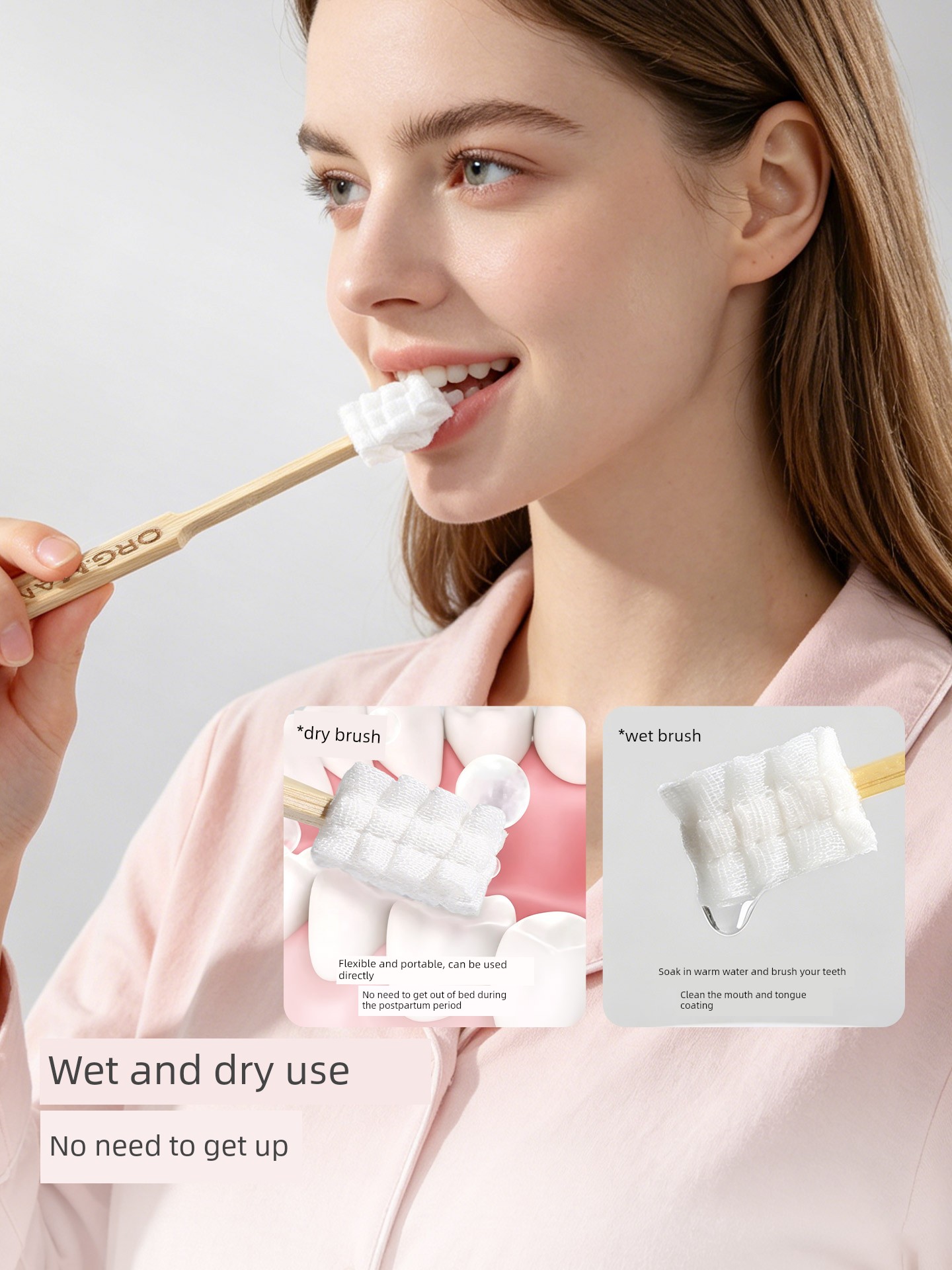 Pregnant Women's Confinement Toothbrush Disposable Soft Hair Gauze Postpartum Maternity Special Toiletries Toothpaste 30 Pieces during Pregnancy — 4