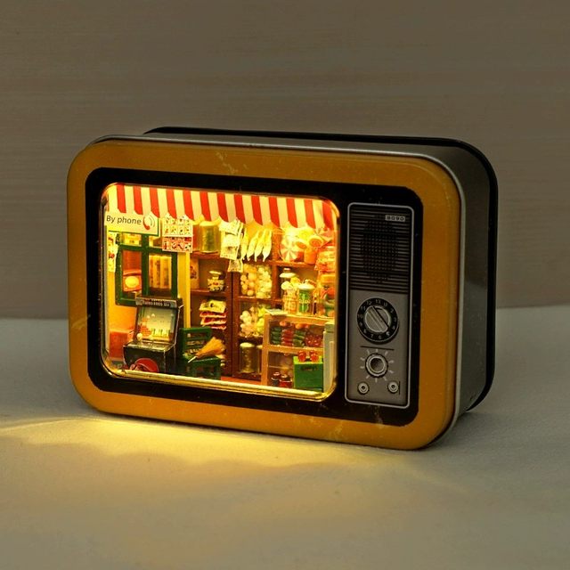 DIY hut making Chinese style assembled building miniature scene model creative toy birthday gift girl