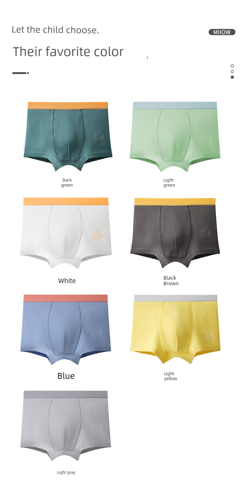 MiiOW Modal Boys' Underwear Medium and Large Size Kids Shorts Cotton Crotch Teenager Adolescence 13-Year-Old Boy Thin Boxer — 12